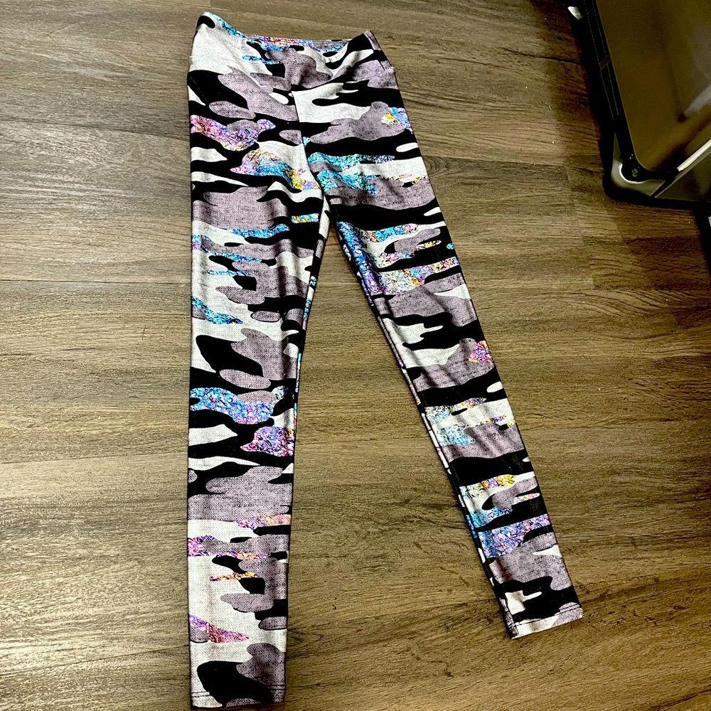 Pixie Lane Glitter Camo Leggings